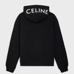 CELINE ジップ　フーディー　パーカー ブラック