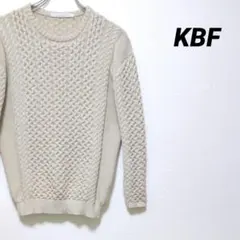 KBF ケービーエフ ケーブル ニット セーター ベージュ フリー