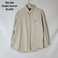90s 00s ラルフローレン BLAKE コーデュロイ ボタンダウンシャツ L