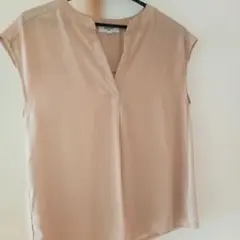 NATURAL BEAUTY BASIC スキッパーブラウス ベージュ Mのサムネイル