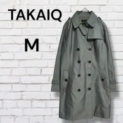 タカキュー　グレー 系　レディースM サイズ　トレンチコート　通勤　オフィス