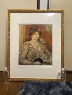 特別値引ルノアール 黄色い帽子の少女 陶板風複製画 豪華美術品 名画