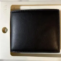 新品✳︎ZARA ✳︎折りたたみ財布　黒　ブラック　黒　メンズのサムネイル