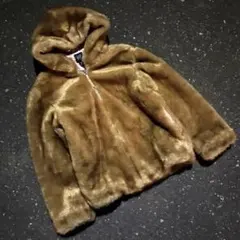 【希少】00s archive GAP fur zip hoodie y2k