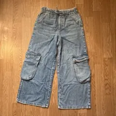ZARA デニム カーゴパンツ 140cmのサムネイル