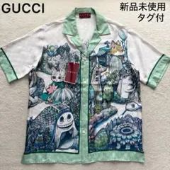 GUCCI ミケーレ期 キングスネークブロードシャツ 39 ライトブルー GUCCI ミケーレ期 キングスネークブロードシャツ 39 ライトブルー