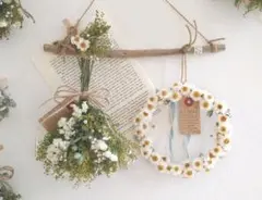 ドライフラワー　リース＆スワッグ ❁⃘*流木 ガーランド❁⃘*