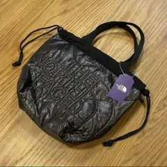 新品 ノースフェイス 黒 パープルレーベル キルティングフィールドトートS