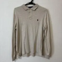 Polo by Ralph Lauren 長袖ポロシャツ M ベージュ