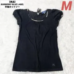 【美品】BURBERRY BLUE LABEL 半袖カットソー ホースロゴ刺繍
