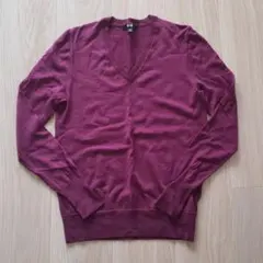 エクストラファインメリノVネックセーター