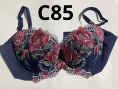 花柄刺繍 ネイビー ブラジャー 未使用