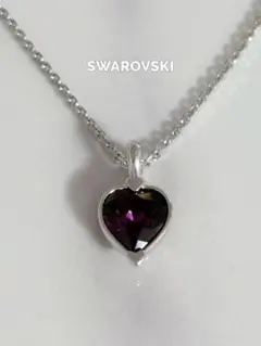 SWAROVSKI スワロフスキー ネックレス ハート パープルのサムネイル