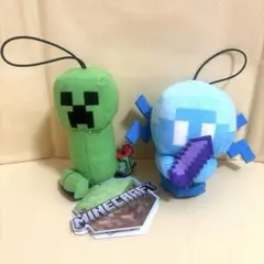 マインクラフト　ぬいぐるみ　マスコット　クリーパー　アレイ　セット