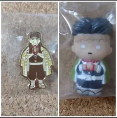 鬼滅の刃　悲鳴嶼行冥　ゆるパレットピンズ　とれーでぃんぐゆびにんぎょう　全集中展