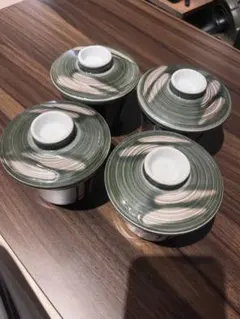 蓋つき煮物椀 4客セット 陶器 和食器のサムネイル