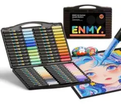 ENMYアクリルマーカー 直液式・水性 全48色セット　イラスト　デザイン　新品のサムネイル