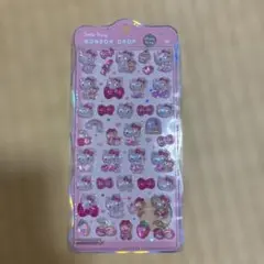 ハローキティ ボンボンドロップシール churukira ピンク