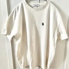 Polo Tシャツ 白 クリーム色 FREEのサムネイル