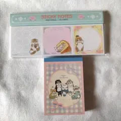 mofusnd 付箋 ＆ 산리오 キャラクターとコラボメモ帳のセット