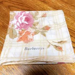 Burberrys 花柄 レディースハンカチ