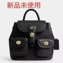 コーチリュックブラックレザー バックパック
