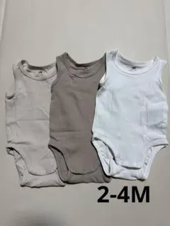 H&M ベビー肌着 3点セット 2-4M