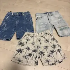 ZARAキッズ ハーフパンツ 3点セット　110-116