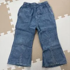 100cm フレアパンツ デニムパンツ