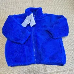 もこもこ　青　アウター　90