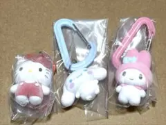 「新品」サンリオキャラクターズ カラフルカラビナマスコットチャーム　3点