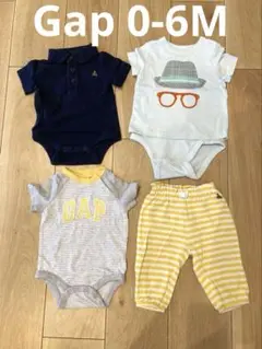 【美品】babyGAP ギャップ 0-6M ロンパース&パンツ 新生児ベビー服
