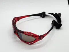 【インパクト抜群】スポーツサングラス ストラップ付 バイク y2k サイバー