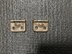 Gibson 純正ブラウンハードケース　ヒンジ部金具（蓋側）２個　ジャンク品