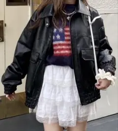 ネンネストア レザージャケット nemne store アウター レディースM