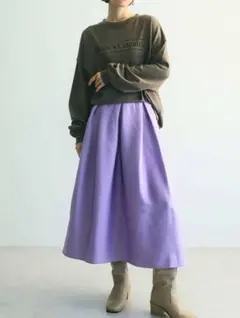 【新品】armoniaジャガードタックスカート