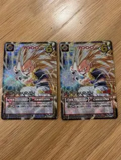 ドラゴンボールZ ゴテンクス カード 2枚セット キラ違い×2 初期 旧裏