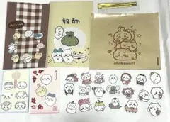 ちいかわ ラッピング 平紙 シール ポチ袋バラメモ ミニレターセットまとめ