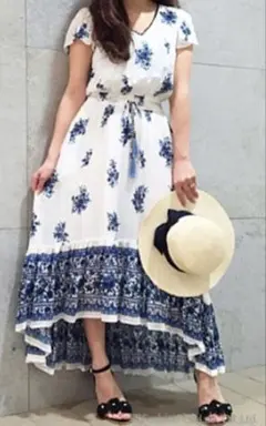 31 Sons de mode　フラワー マキシドレス