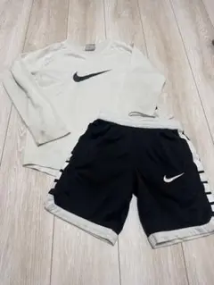 Nike ハーフパンツセット 7L ホワイト/ブラック120cm~130cm
