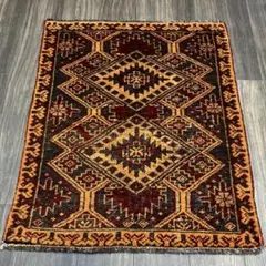 68x47cmトライバルラグ ヴィンテージラグ 手織り ペルシャ バルーチ