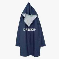 DRESKIP/ロングカーディガン フード付き/羽織/アウター/厚手/3121