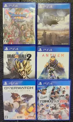 PS4ゲームソフト6本セットまとめ売り