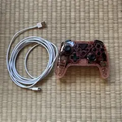 3COINS Nintendo Switch コントローラー クリアピンク