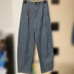 GU バレルレッグパンツ ブルー Ｓサイズ