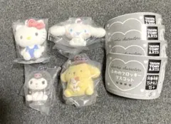 【未開封品】サンリオキャラクターズ ふわわフロッキーマスコット 4個セット