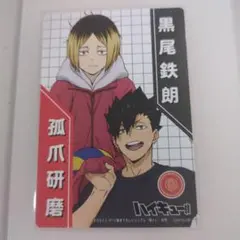孤爪 研磨　黒尾 鉄朗 ハイキュー きゃらくたぶるカードグミ