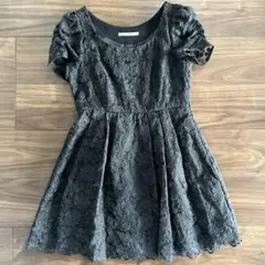 dazzlin ブラックミニワンピース