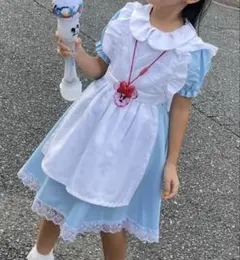 アリスコスプレ　sサイズ(110〜120センチ くらい) カチューシャ付き