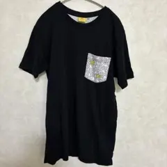 Keith Haring ポケット付き Tシャツ ブラック Mサイズのサムネイル